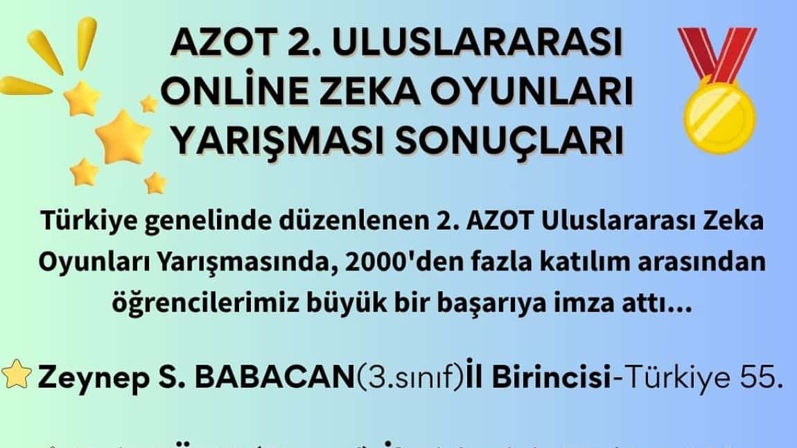 ÖĞRENCİLERİMİZDEN BİR BAŞARI DAHA